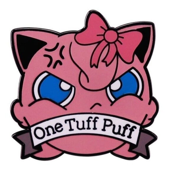 Pokemon Jigglypuff One Tuff Puff Cute Enamel Pin - Picture 2 of 4